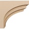 Ekena Millwork 12"W x 24"D x 24"H Classic Rockford Rough Cedar Woodgrain TimberThane Corbel, Primed Tan CORUR12X24X24ROCRCPR - alternate 3